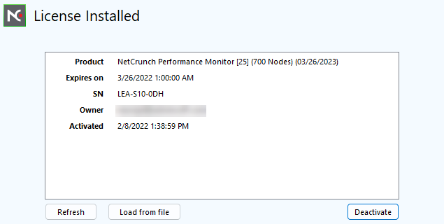 NetCrunch-Lizenzmanager